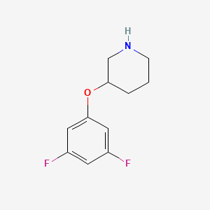 molecular formula C11H13F2NO B13197598 3-(3,5-Difluorophenoxy)piperidine 