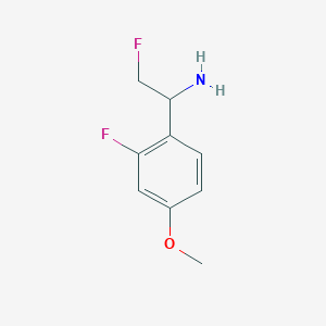 2-Fluoro-1-(2-fluoro-4-methoxyphenyl)ethan-1-amine