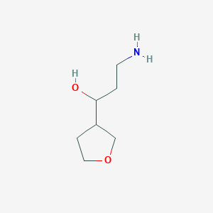 3-Amino-1-(oxolan-3-yl)propan-1-ol