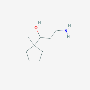 3-Amino-1-(1-methylcyclopentyl)propan-1-ol