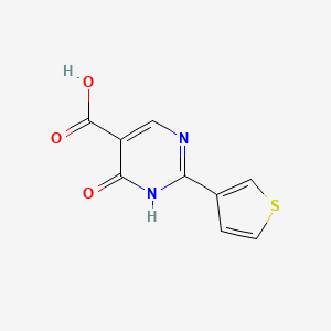 6-Oxo-2-(thiophen-3-yl)-1,6-dihydropyrimidine-5-carboxylic acid