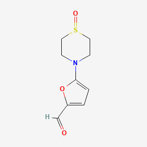 5-(1-Oxo-1lambda4-thiomorpholin-4-yl)furan-2-carbaldehyde