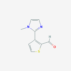 3-(1-Methyl-1H-imidazol-2-yl)thiophene-2-carbaldehyde