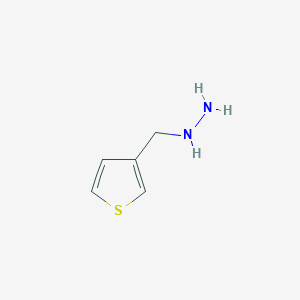 molecular formula C5H8N2S B1319774 1-(Thiophen-3-ylmethyl)hydrazine CAS No. 1016741-21-1