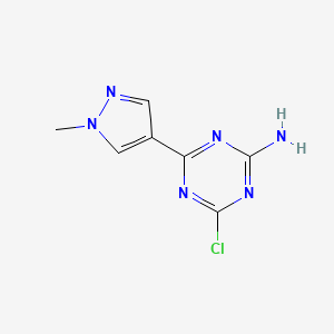 4-Chloro-6-(1-methyl-1H-pyrazol-4-YL)-1,3,5-triazin-2-amine