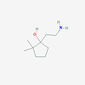 1-(2-Aminoethyl)-2,2-dimethylcyclopentan-1-OL