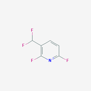 molecular formula C6H3F4N B1319779 3-(Difluoromethyl)-2,6-difluoropyridine CAS No. 85396-63-0