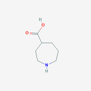molecular formula C7H13NO2 B1319780 Azepane-4-carboxylic acid CAS No. 97164-96-0