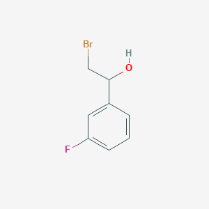 molecular formula C8H8BrFO B13197824 2-Bromo-1-(3-fluorophenyl)ethan-1-ol CAS No. 1176484-68-6