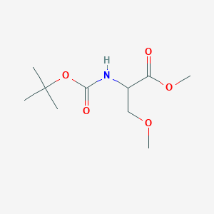 molecular formula C10H19NO5 B1319783 (S)-Methyl 2-((tert-butoxycarbonyl)-amino)-3-methoxypropanoate 