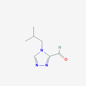 4-(2-Methylpropyl)-4H-1,2,4-triazole-3-carbaldehyde