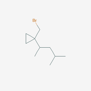 1-(Bromomethyl)-1-(4-methylpentan-2-yl)cyclopropane