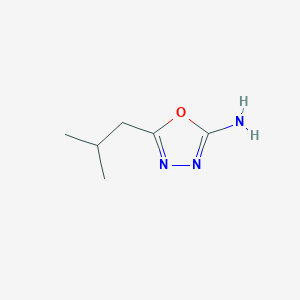 molecular formula C6H11N3O B1319788 5-Isobutyl-1,3,4-oxadiazol-2-amine CAS No. 69741-90-8