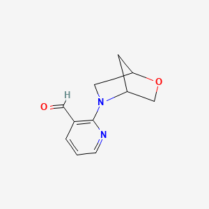 2-{2-Oxa-5-azabicyclo[2.2.1]heptan-5-yl}pyridine-3-carbaldehyde