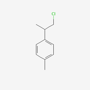 molecular formula C10H13Cl B13197944 1-(1-Chloropropan-2-yl)-4-methylbenzene 