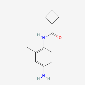 molecular formula C12H16N2O B1319796 N-(4-氨基-2-甲基苯基)环丁烷甲酰胺 CAS No. 926238-96-2