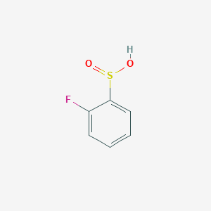 molecular formula C6H5FO2S B13198051 2-Fluorobenzene-1-sulfinic acid 