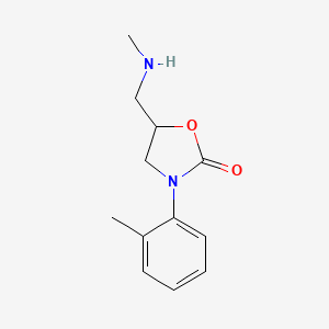 5-[(Methylamino)methyl]-3-(2-methylphenyl)-1,3-oxazolidin-2-one