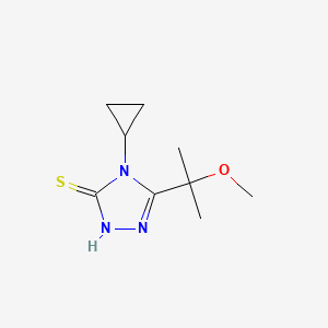 4-Cyclopropyl-5-(2-methoxypropan-2-yl)-4H-1,2,4-triazole-3-thiol