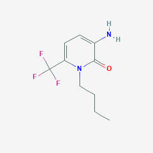 molecular formula C10H13F3N2O B13198141 3-amino-1-butyl-6-(trifluoromethyl)pyridin-2(1H)-one 