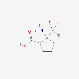 2-Amino-2-(trifluoromethyl)cyclopentane-1-carboxylic acid