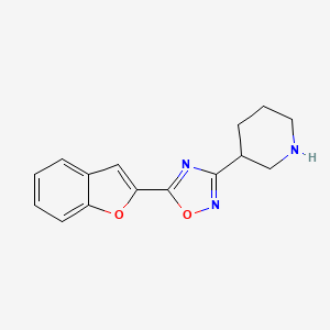 3-[5-(1-Benzofuran-2-yl)-1,2,4-oxadiazol-3-yl]piperidine