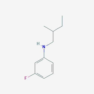 3-fluoro-N-(2-methylbutyl)aniline