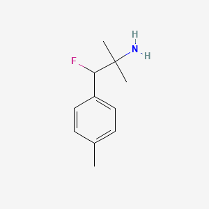 molecular formula C11H16FN B13198257 1-Fluoro-2-methyl-1-(4-methylphenyl)propan-2-amine 