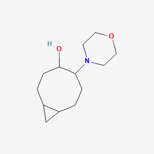 molecular formula C13H23NO2 B13198261 5-(Morpholin-4-yl)bicyclo[6.1.0]nonan-4-ol 