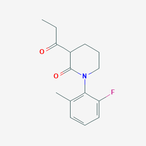 1-(2-Fluoro-6-methylphenyl)-3-propanoylpiperidin-2-one