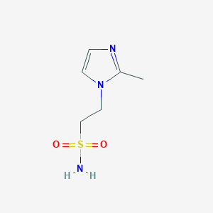 molecular formula C6H11N3O2S B13198317 2-(2-Methyl-1H-imidazol-1-yl)ethane-1-sulfonamide 