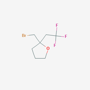 2-(Bromomethyl)-2-(2,2,2-trifluoroethyl)oxolane