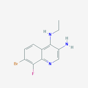 7-Bromo-N4-ethyl-8-fluoroquinoline-3,4-diamine