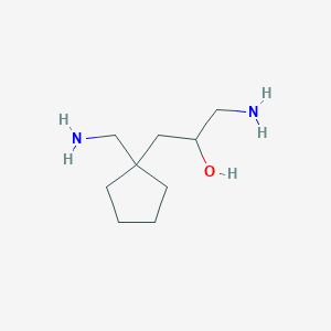 1-Amino-3-[1-(aminomethyl)cyclopentyl]propan-2-ol