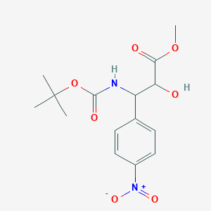 Methyl 3-{[(tert-butoxy)carbonyl]amino}-2-hydroxy-3-(4-nitrophenyl)propanoate