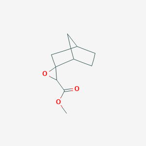 molecular formula C10H14O3 B13198444 Methyl spiro[bicyclo[2.2.1]heptane-2,2'-oxirane]-3'-carboxylate 