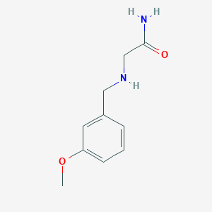 2-{[(3-Methoxyphenyl)methyl]amino}acetamide