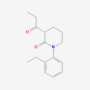 1-(2-Ethylphenyl)-3-propanoylpiperidin-2-one