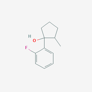 1-(2-Fluorophenyl)-2-methylcyclopentan-1-ol