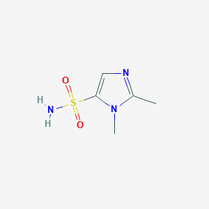 molecular formula C5H9N3O2S B13198486 1,2-dimethyl-1H-imidazole-5-sulfonamide 