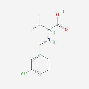 2-[(3-Chlorobenzyl)amino]-3-methylbutanoic acid