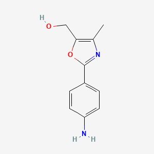 [2-(4-Aminophenyl)-4-methyl-1,3-oxazol-5-yl]methanol