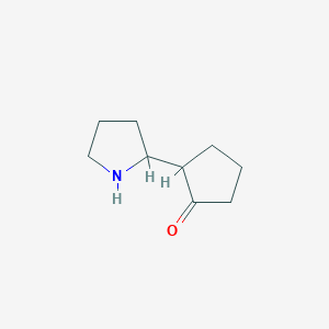 2-(Pyrrolidin-2-yl)cyclopentan-1-one