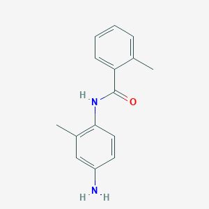 molecular formula C15H16N2O B1319856 N-(4-Amino-2-methylphenyl)-2-methylbenzamide CAS No. 926250-06-8