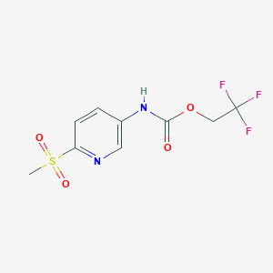 2,2,2-trifluoroethyl N-(6-methanesulfonylpyridin-3-yl)carbamate