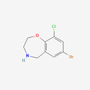 7-Bromo-9-chloro-2,3,4,5-tetrahydro-1,4-benzoxazepine