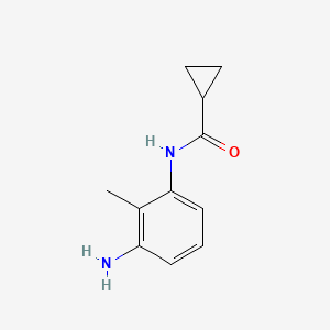 molecular formula C11H14N2O B1319862 N-(3-amino-2-methylphenyl)cyclopropanecarboxamide CAS No. 926208-03-9