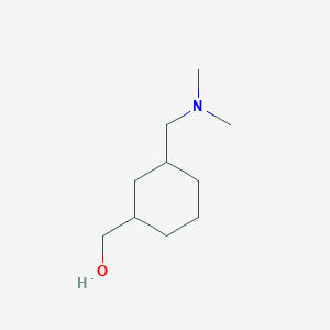 molecular formula C10H21NO B13198634 {3-[(Dimethylamino)methyl]cyclohexyl}methanol 