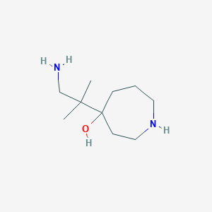 4-(1-Amino-2-methylpropan-2-yl)azepan-4-ol