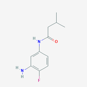molecular formula C11H15FN2O B1319866 N-(3-Amino-4-fluorophenyl)-3-methylbutanamide CAS No. 926185-47-9